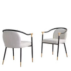 Christopher Knight Home Olors Upholstered Iron Dining Chair with King Louis Back