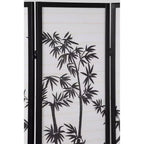 Biombo shoji negro de 3 paneles