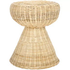 Tritan Rattan Accent Table/Stool - STL6502A - Natural - Safavieh