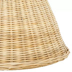 Taburete Redondo de Ratán Natural, Estilo Bohemio, 1 Plaza