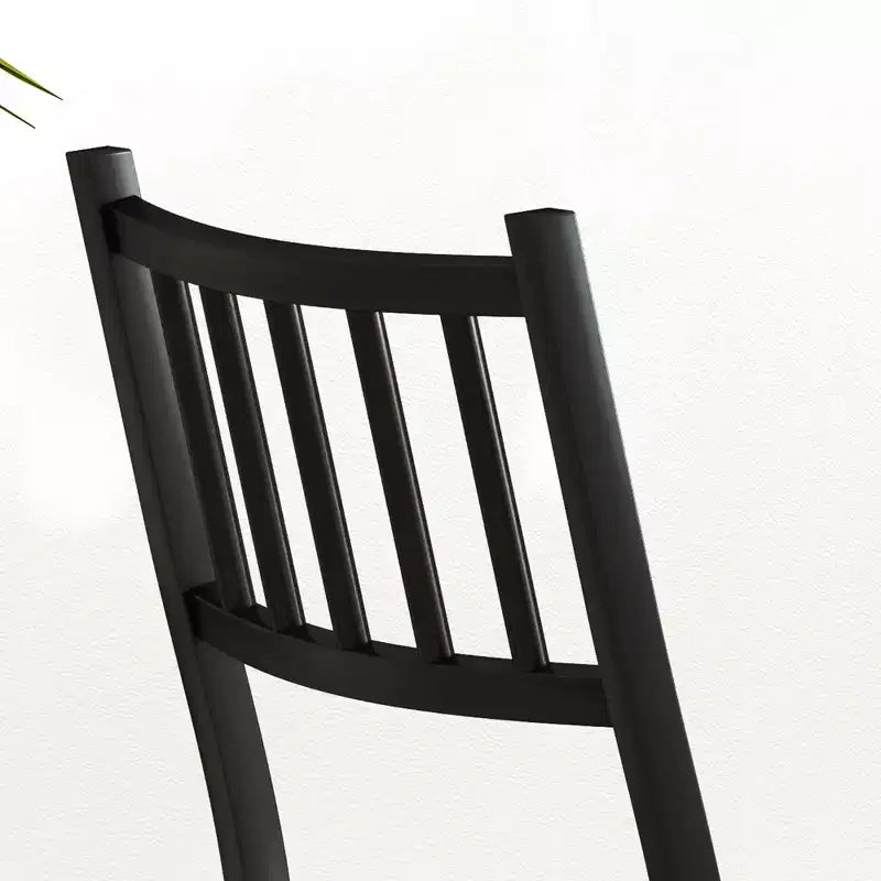 Juego de mesa de comedor industrial gris/marrón rústico, sillas sin brazos, para 2 personas