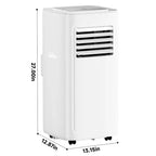 Climatiseur portable intelligent Simzlife 8000 BTU, climatisation à refroidissement rapide pour pièce jusqu'à 23 m², fonction 3 en 1, contrôle par application, ultra-silencieux, blanc