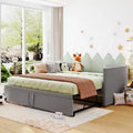 Cama nido doble de terciopelo gris/beige/rosa con nido, capacidad para 1 o 2 personas