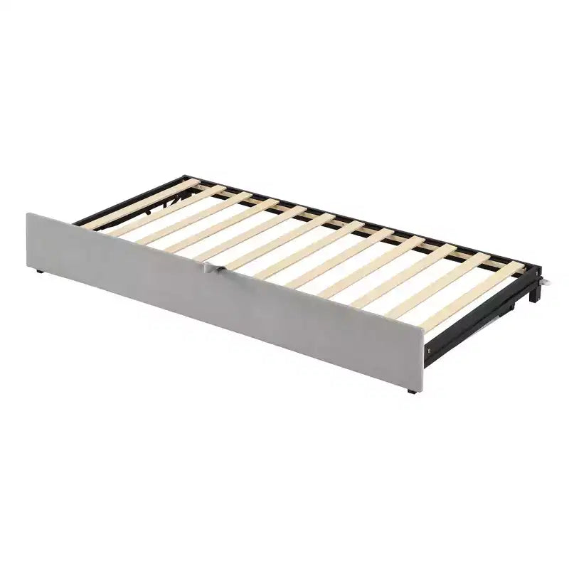 Cama nido doble de terciopelo gris/beige/rosa con nido, capacidad para 1 o 2 personas