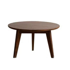 GDFStudio Quincy Solid Oak Wood 23.62 Round Coffee Table