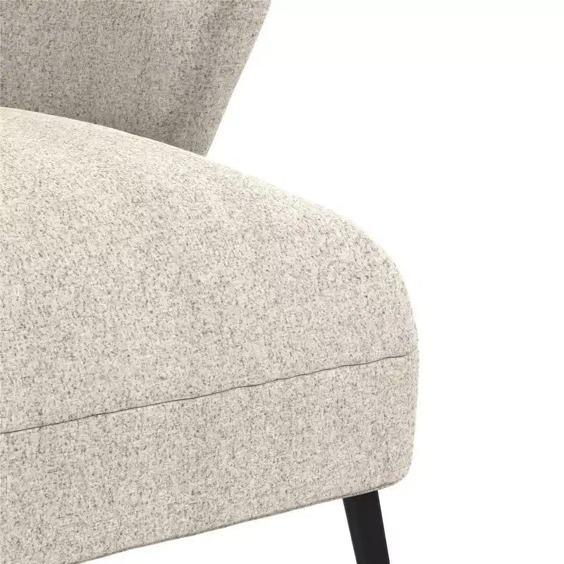 Sillón de barrilete tapizado en azul marino/marrón claro, estilo de mediados de siglo, 1 asiento