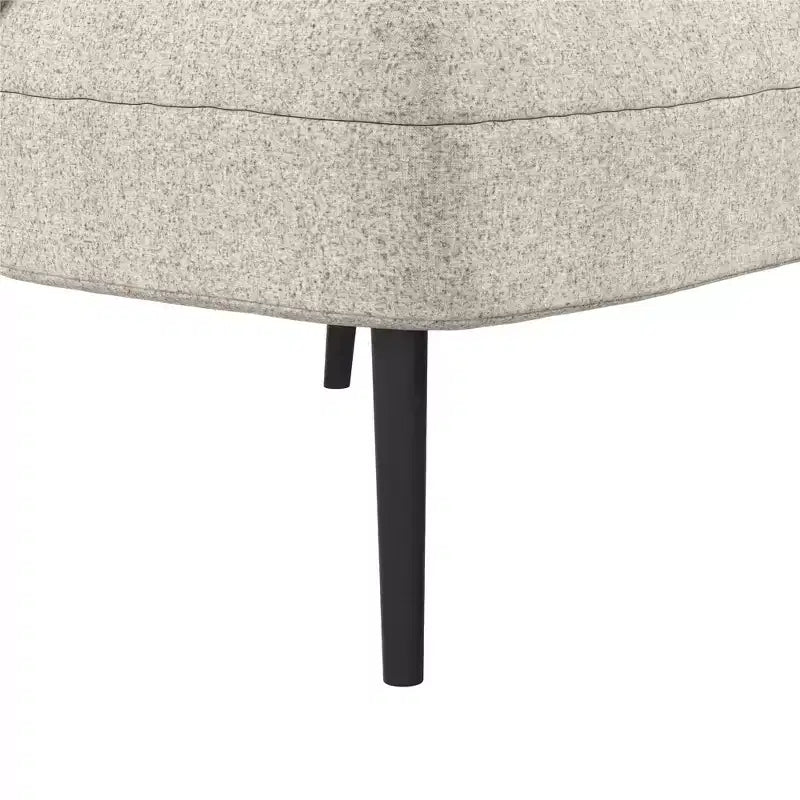 Sillón de barrilete tapizado en azul marino/marrón claro, estilo de mediados de siglo, 1 asiento