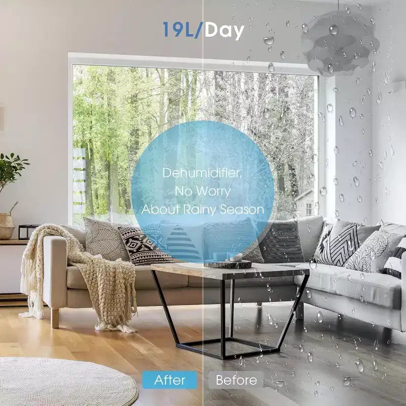 Climatiseur portable R.W.FLAME 10 000 BTU avec télécommande, climatiseur 3-en-1 avec affichage numérique, minuterie 24h, kit d'installation pour la maison