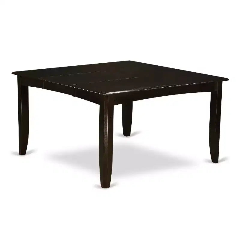 Juego de mesa de comedor cuadrada extensible, Capuchino Oscuro, capacidad para 8 personas, 9 piezas