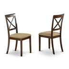 Juego de mesa de comedor cuadrada extensible, Capuchino Oscuro, capacidad para 8 personas, 9 piezas