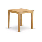 Juego de comedor de altura de mostrador Oak Square, madera, para 4 personas, 5 piezas