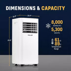 Climatiseur compact Newair 8 000 BTU