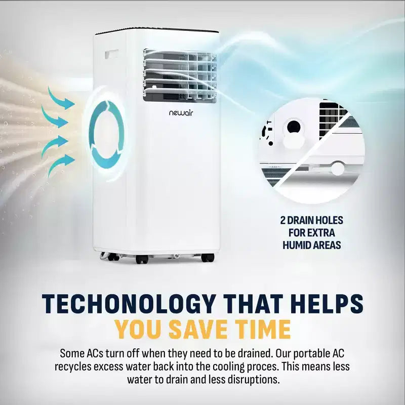 Climatiseur portable, déshumidificateur et ventilateur Newair 10 000 BTU