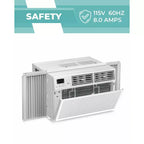 Climatiseur de fenêtre 8 000 BTU avec télécommande, unité de climatisation de fenêtre intelligente avec déshumidificateur, ventilateur, économie d'énergie, pour la maison/le salon