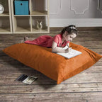 Puf/Pillow para Niños de 1.06 m – Microsuede, 1 Asiento (Arándano / Cereza / Fucsia / Uva / Lima / Calabaza)