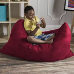 Puf/Pillow para Niños de 1.06 m – Microsuede, 1 Asiento (Arándano / Cereza / Fucsia / Uva / Lima / Calabaza)