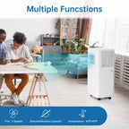 Climatiseur intelligent Garvee 10000 BTU avec télécommande, rafraîchit les pièces jusqu'à 42 m², Blanc