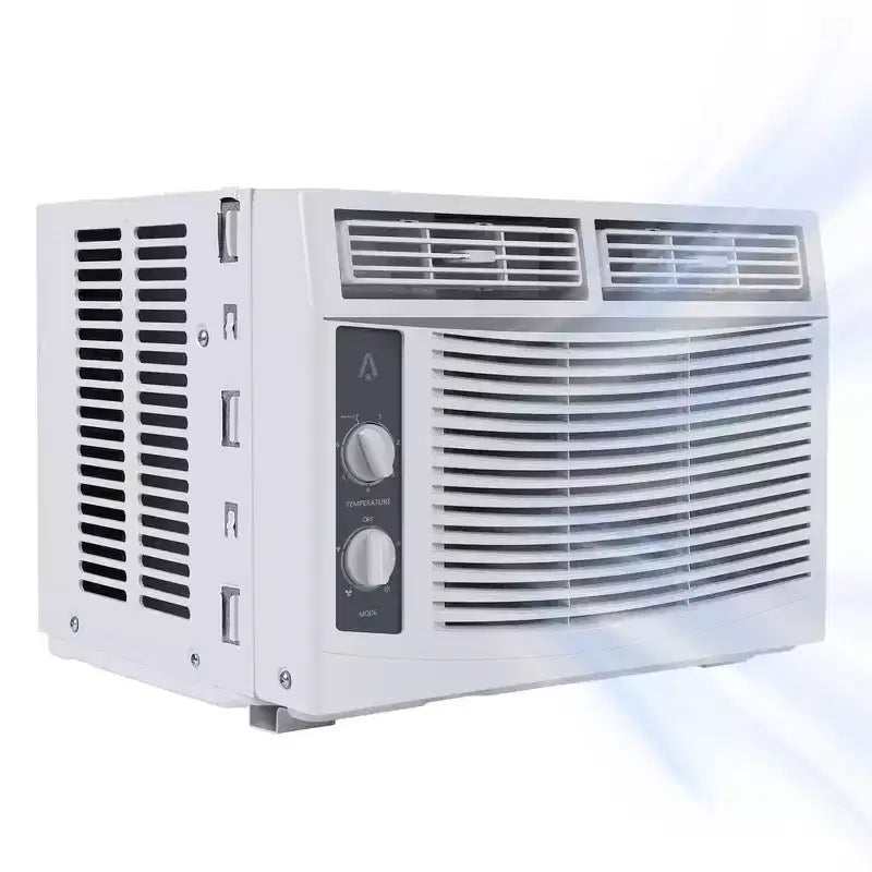 Climatiseur de fenêtre Garvee 5000 BTU avec commandes mécaniques et filtre réutilisable, blanc