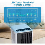 Climatiseur portable Garvee 8000 BTU, unité de climatisation 3-en-1 avec télécommande et déshumidificateur, noir