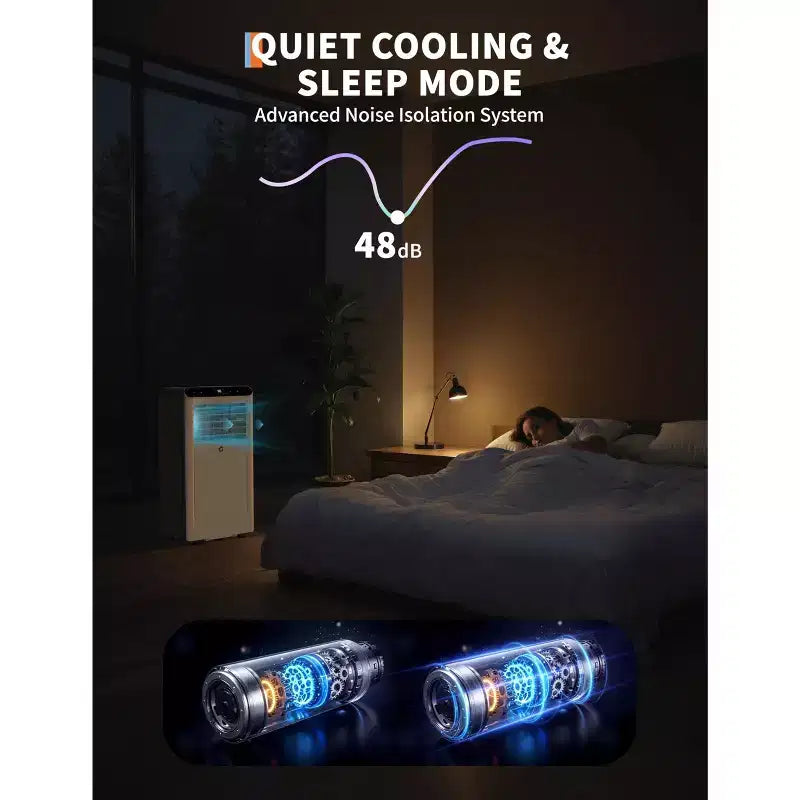 10,000 BTU Portable Air Conditioner with Heat, 3-in-1 Portable AC Unit with Fan & Dehumidifier, Room Air Conditioner Cools up to 450 Sq. Ft