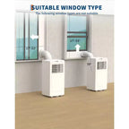 Climatiseurs portables de 8 000 BTU, unité de climatisation portable 3-en-1 refroidit jusqu'à 32,5 m², climatiseur avec refroidissement rapide/économie d'énergie/minuterie 24 h