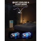 Climatiseurs portables de 8 000 BTU, unité de climatisation portable 3-en-1 refroidit jusqu'à 32,5 m², climatiseur avec refroidissement rapide/économie d'énergie/minuterie 24 h