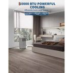 Climatiseur portable 8 000 BTU, jusqu'à 32,5 m², petit climatiseur 3-en-1 avec fonctions froid/ventilateur/déshumidificateur