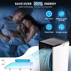 Climatiseurs portables 8000 BTU, unité de climatisation écoénergétique avec télécommande