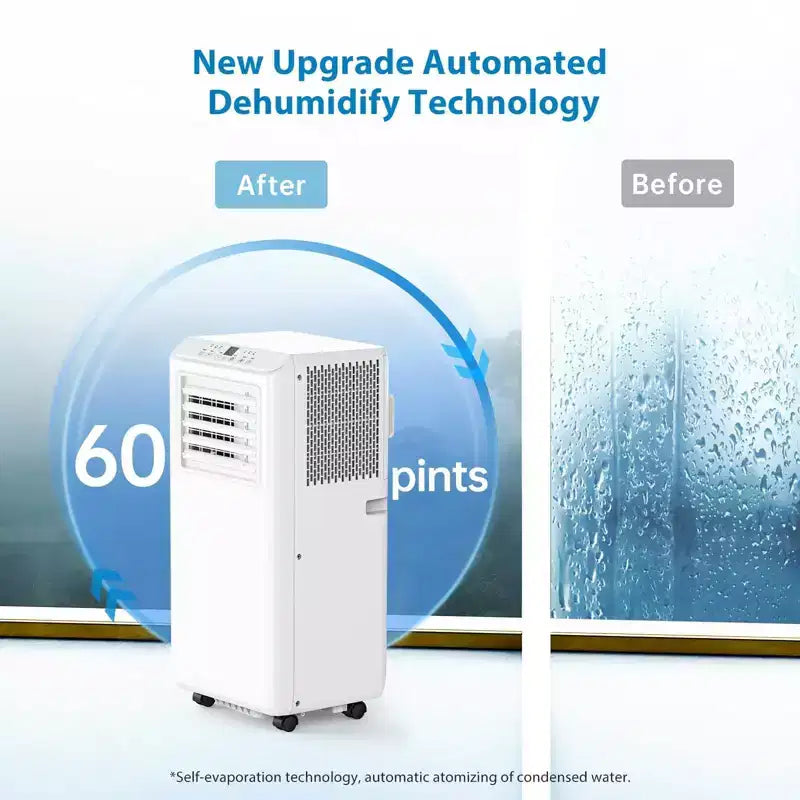 Climatiseurs portables 10000 BTU, Climatiseur économe en énergie avec télécommande