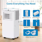Climatiseurs portables 10000 BTU, Climatiseur économe en énergie avec télécommande