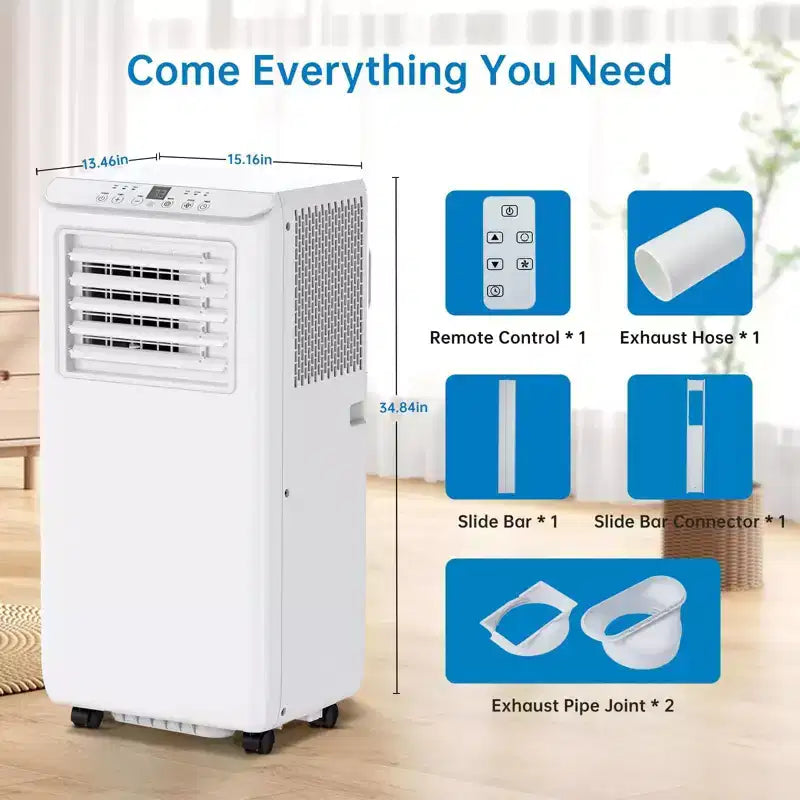 Climatiseurs portables 10000 BTU, Climatiseur économe en énergie avec télécommande