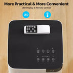 Climatiseurs portables, Climatiseur portable de 8 000 BTU avec modes Froid, Ventilateur et Déshumidification/Économe en énergie/Minuteur de 24 heures pour Chambre, Blanc