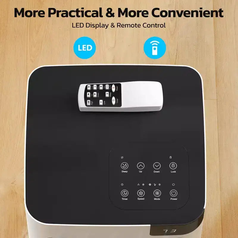 Climatiseurs portables, Climatiseur portable de 8 000 BTU avec modes Froid, Ventilateur et Déshumidification/Économe en énergie/Minuteur de 24 heures pour Chambre, Blanc