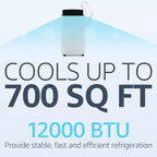 Climatiseur, Climatiseur portable 12000 BTU avec minuterie d'économie d'énergie 24h
