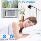 Climatiseurs de fenêtre de 6000 BTU - Jusqu'à 23 m² - Climatiseur de fenêtre de 115 V avec télécommande