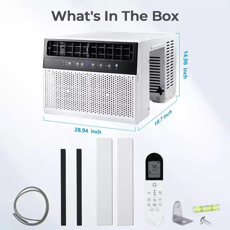 Climatiseur de fenêtre ZAFRO 12 000 BTU, refroidit jusqu'à 51 m², unité de climatisation de fenêtre en U avec 6 modes et minuterie 24h,