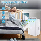 Climatiseur portable 14 000 BTU pour pièces jusqu'à 70 m², unité de climatisation 3-en-1 avec mode ventilateur, déshumidificateur et chauffage