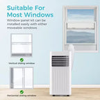 Climatiseurs portables ZAFRO, appareil de climatisation portable avec télécommande, climatiseurs de pièce 4 modes avec affichage numérique