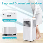 Climatiseurs portables ZAFRO, appareil de climatisation portable avec télécommande, climatiseurs de pièce 4 modes avec affichage numérique