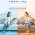 Climatiseurs Split-System 9000 BTU avec Wi-Fi, R454B 19 SEER2 115V Unité AC Split sans Conduit Inverter avec Condenseur Préchargé