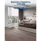 Climatiseur portable 8 000 BTU, unités de climatisation portables 4-en-1 pour pièces avec ventilateur, déshumidificateur, refroidit jusqu'à 32,5 m²