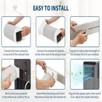 Climatiseur portable 8 000 BTU, unités de climatisation portables 4-en-1 pour pièces avec ventilateur, déshumidificateur, refroidit jusqu'à 32,5 m²