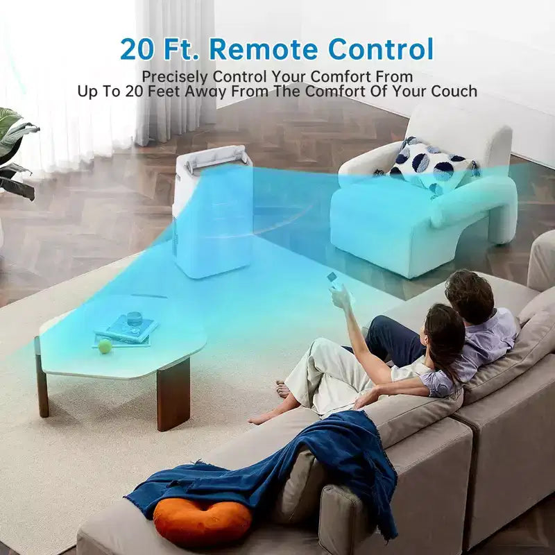Climatiseur portable 15 000 BTU, climatisation portable intégrée avec déshumidificateur et ventilateur, refroidit jusqu'à 79 m² – Idéal pour chambre, bureau, cuisine