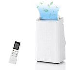 Climatiseurs portables pour pièces jusqu'à 70 m², Climatiseur mobile de 14 000 BTU, Télécommande, Minuteur 24 h, Kit de fenêtre coulissante