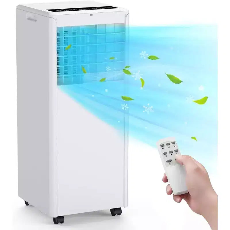Climatiseur portable 3-en-1 de 8 000 BTU - Refroidit 32,5 m² avec déshumidificateur, ventilateur et mode nuit, minuterie 24h, télécommande