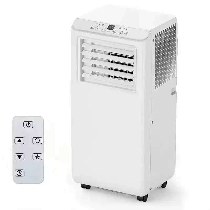 Climatiseur portable 10000 BTU Climatisation pour pièces jusqu'à 450 pi², Unité de climatisation portable silencieuse 4-EN-1 avec fonction ventilateur déshumidificateur, mode veille