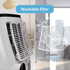 Climatiseurs portables de 14 000 BTU, couverture de 70 m², fonction 4-en-1, double moteur avec déshumidificateur et télécommande, idéal pour les grandes pièces et les camping-cars
