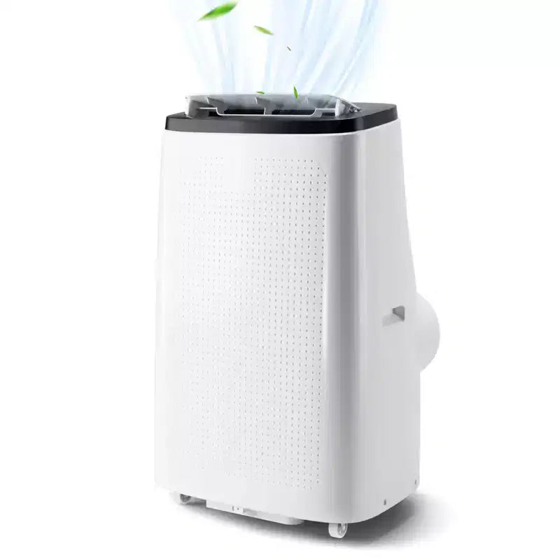 Climatiseurs portables de 14 000 BTU, couverture de 70 m², fonction 4-en-1, double moteur avec déshumidificateur et télécommande, idéal pour les grandes pièces et les camping-cars