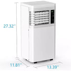Climatiseurs portables ZAFRO, Climatiseur portable 4 modes avec télécommande/écran LED/minuterie 24h