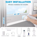 Climatiseurs portables ZAFRO, Climatiseur portable 4 modes avec télécommande/écran LED/minuterie 24h